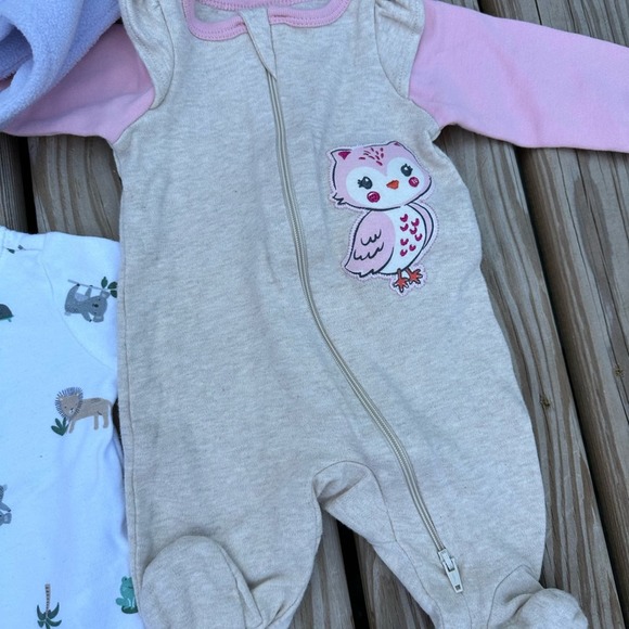 Carters Girls Baby Clothes Bundle 0-3 Months Onsie Dress Leggings Hat - Picture 3 of 11